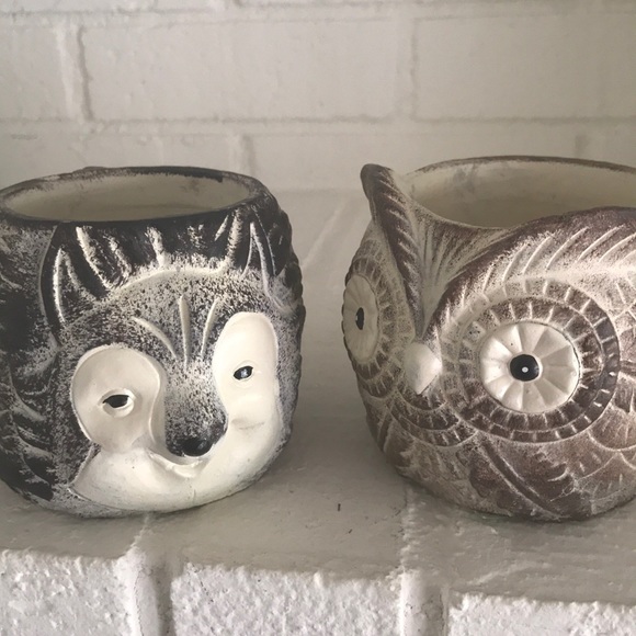 Adorable Animal Planters🦉New - Picture 2 of 13
